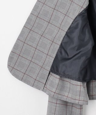 組曲 KIDS 【150-170㎝】グレンチェックジャケット＆プリーツワンピース セット ネイビー×チェック系