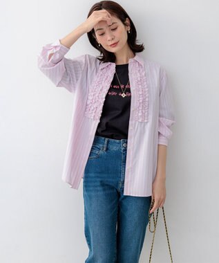 組曲 S 【Flower Collection】プリントTシャツ ブラック系