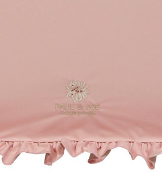 MOONBAT 【一級遮光/晴雨兼用/遮熱/UV】PAUL&JOE ACCESSOIRES(ポール & ジョー)晴雨兼用日傘 クリザンテームワンポイントフリル ピーチ