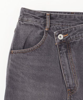 GRACE CONTINENTAL タイトデニムスカート ブラック