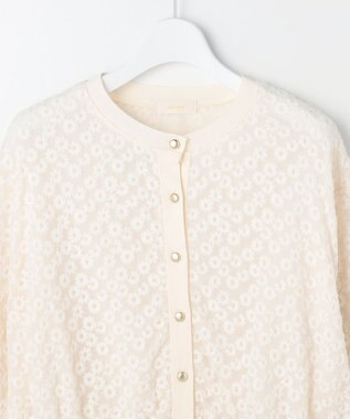 ANY SIS S レーシー ニット ブルゾン オフ