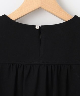 組曲 華感コンビネーションスリーブ カットソー ブラック系