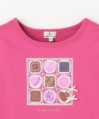 組曲 KIDS 【110-140㎝】チョコレートボックス Tシャツ ラズベリー系