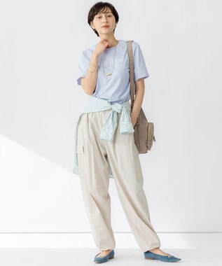 23区 【撥水加工/洗える】ナイロン2WAYストレッチ パラシュート パンツ ベージュ系