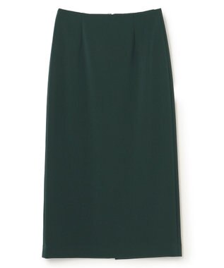 BEIGE， 【洗える】ALTHEA / ダンボールジャージーハイウエストIラインスカート Forest Green