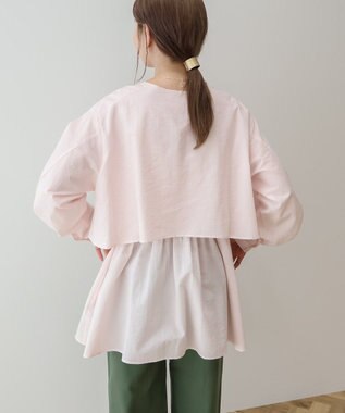 AMERICAN HOLIC サッカーティアードロングブラウス Pink