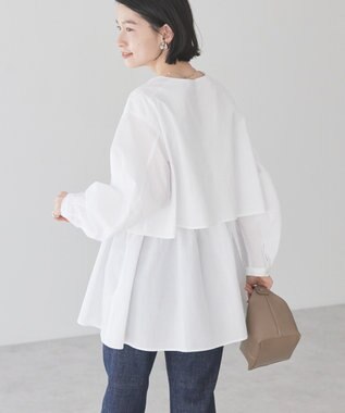 AMERICAN HOLIC サッカーティアードロングブラウス Off White