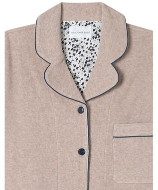 une nana cool 【綿混】コットンパイルパジャマMADEWITHLIBERTYFABRIC ベージュ