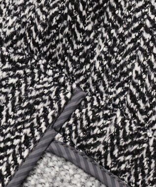 JOSEPH ABBOUD 【キングサイズ・洗える】ツィーディーフリース ブルゾン ブラック系