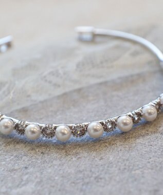 Tiaclasse パールブレスレット シルバー