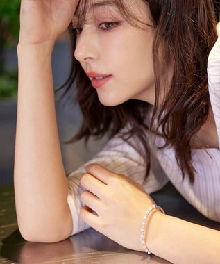 Tiaclasse パールブレスレット シルバー