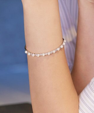 Tiaclasse パールブレスレット シルバー