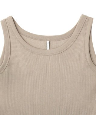 AMERICAN HOLIC テレコタンクトップ Gray Beige