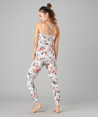 Chacott Chacott BALANCE ホリデーローズレギンス ホワイトプリント