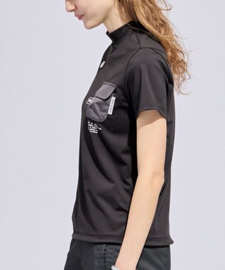 PW CIRCULUS 【WOMEN】ポケットモックネック ゴルフウェア レディース ブラック系