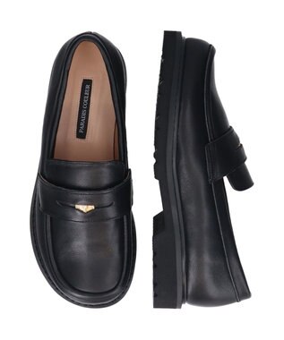 Bridget Birkin 【PARADIS COULEUR】オブリークトウペニーローファー ブラック