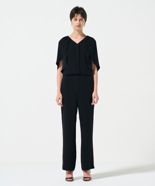 GRACE CONTINENTAL ケープスリーブトップ ブラック