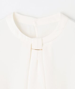 ANY L 【洗濯機可/2WAY】ボウタイブラウス オフ