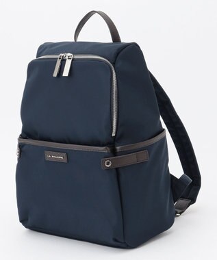 LA BAGAGERIE 【撥水ナイロン】ベーシックリュック ネイビー