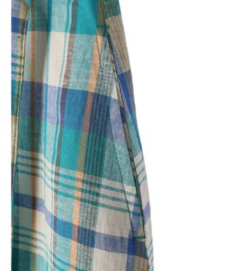 AMERICAN HOLIC ラップ風チェックスカート Green