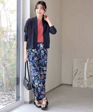 Tiaclasse 【小倉優子さん着用・洗える】フレンチスリーブニットトップス コーラル