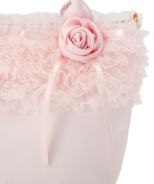 Maison de FLEUR チュールフリルローズ２Ｗａｙバッグ Pink