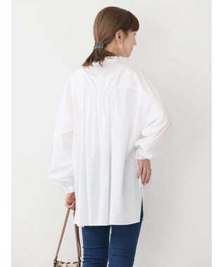 AMERICAN HOLIC サラックール／ＵＶカットフリルシャツチュニック Off White