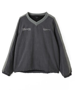 WEGO ミリタリーVネックラインプルオーバー ダークグレー