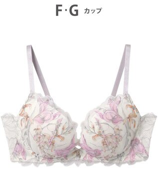 AMPHI ブラジャー グラマラス&リッチな谷間をメイク Gカップまで対応 【Glama-Rich グラマリッチ 脇スッキリ・ライトタイプ】 大きいサイズ ブラ BYJ685 アンフィ／ワコール