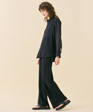 BEIGE， 【WEB限定・洗える】CELOSIA / ドロストワイドパンツ Black