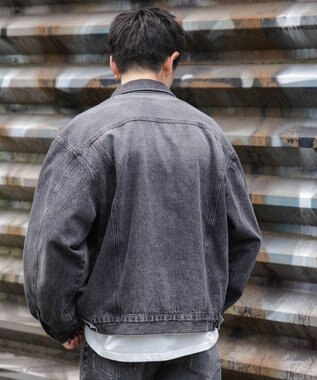 WEGO 【ユニセックス着用ITEM】BIGデニムジャケット デニムブラックソノタ