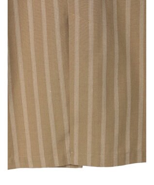 Green Parks 綿麻混シングルミディ丈ベスト Black