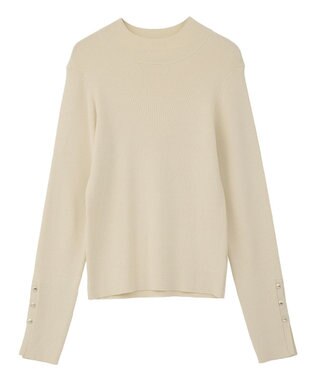 YECCA VECCA 【2点SET】刺繍レースキャミセットハイネックニット Ivory