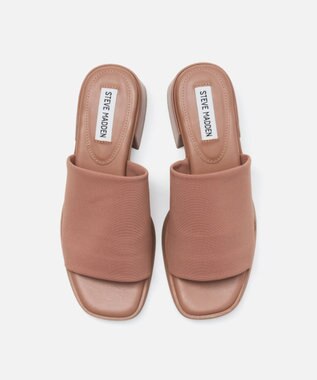 STEVE MADDEN SLIDESTERボリュームソールワンバンドサンダル モカ