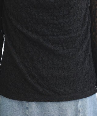 Green Parks ・ＳＵＧＡＲ　ＳＰＯＯＮ　ドレープレースプルオーバ Black