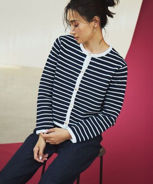 23区 【洗える】23区DENIM ボーイズテーパード パンツ ネイビー系