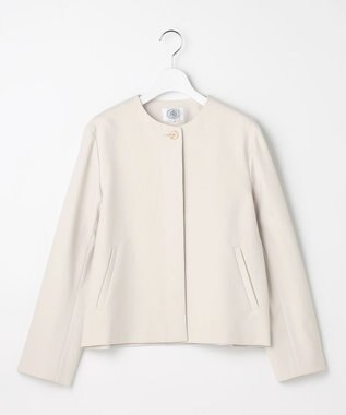 J.PRESS LADIES S 【WEB限定カラーあり】ツムギートflannel ノーカラー ジャケット 【WEB限定】エクリュ系