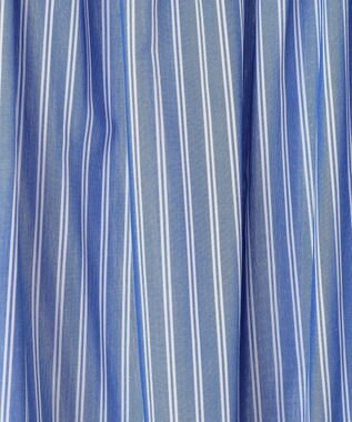 AMERICAN HOLIC 【WEB限定】イージーケアバックギャザーリボンシャツ Stripe Sax