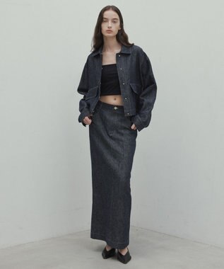 BEIGE， 【洗える】CUPHEA / アウトポケットジャケット Indigo