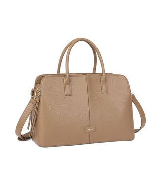 style code 新入荷【 通勤・通学対応 A4サイズ収納可能 】ダブルファスナー　三層仕切り トートバッグ オーク
