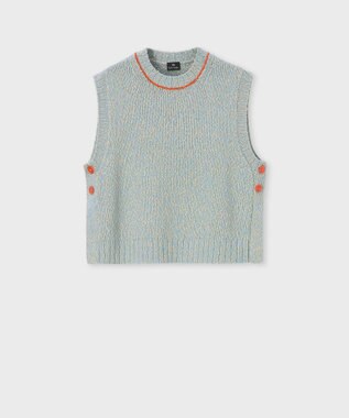 Paul Smith ブークレヤーン ニット ベスト ライトブルー