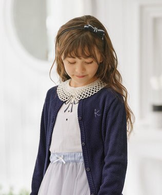 組曲 KIDS 【Fサイズ】プチパールカラー ネックレス(つけ襟) オフホワイト系