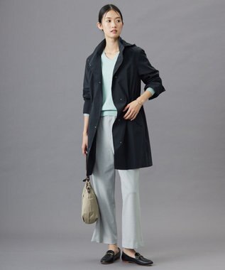 J.PRESS LADIES L 【洗える・撥水】Artirosa モッズ コート ネイビー系