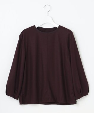 J.PRESS LADIES L 【イージーケア】ウールスムースジャージー カットソー パープル系