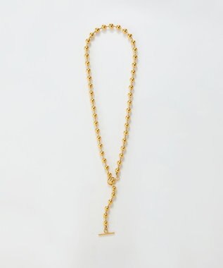 Phoebe 【金属アレルギー対応】ドットラインネックレス　ゴールド/ステンレス ゴールド