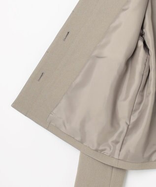 J.PRESS LADIES S 【WEB限定カラーあり】ツムギートflannel ノーカラー ジャケット ベージュ系