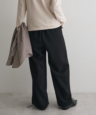 CRAFT STANDARD BOUTIQUE ブークレ風カットソーパンツ Beige