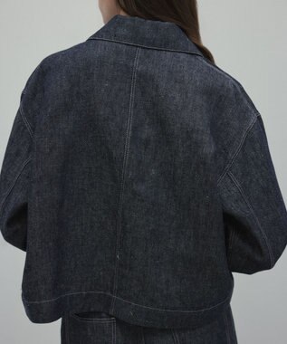 BEIGE， 【洗える】CUPHEA / アウトポケットジャケット Indigo