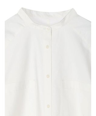 AMERICAN HOLIC ラグランＷポケットオーバーシャツチュニック Off White