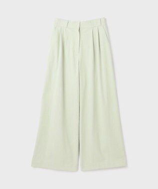 GRACE CONTINENTAL ストレッチワイドパンツ グリーン